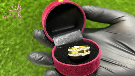 Modern Elegance Two-Tone Gold & Silver Stacking Ring