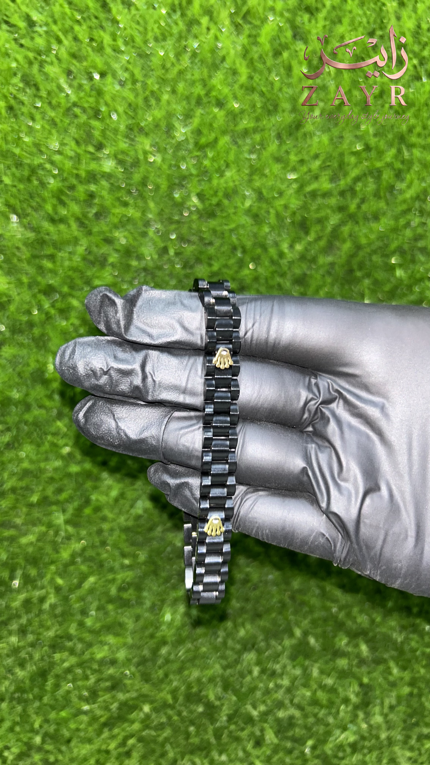 Zayr Forest Grace Fern Gold Cuff