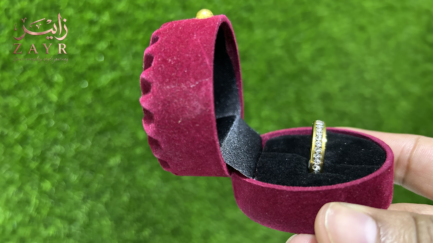 Cubic Zirconia Infinity Ring