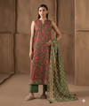 Unstitched Printed Lawn 3-Piece Suit