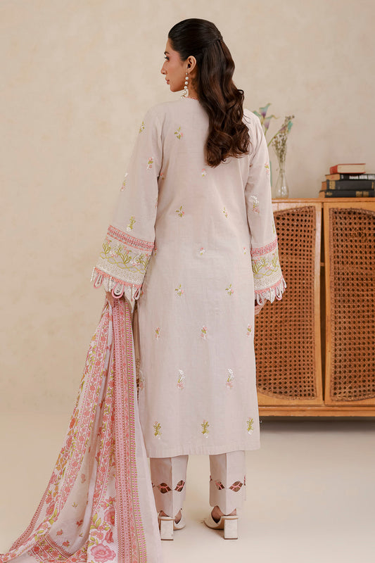 Embroidered Lawn Shirt, Dupatta & Trouser 3-Piece Suit - 0659