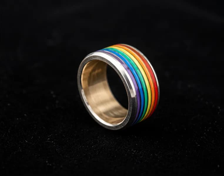 Atlas Rainbow Band Ring 4