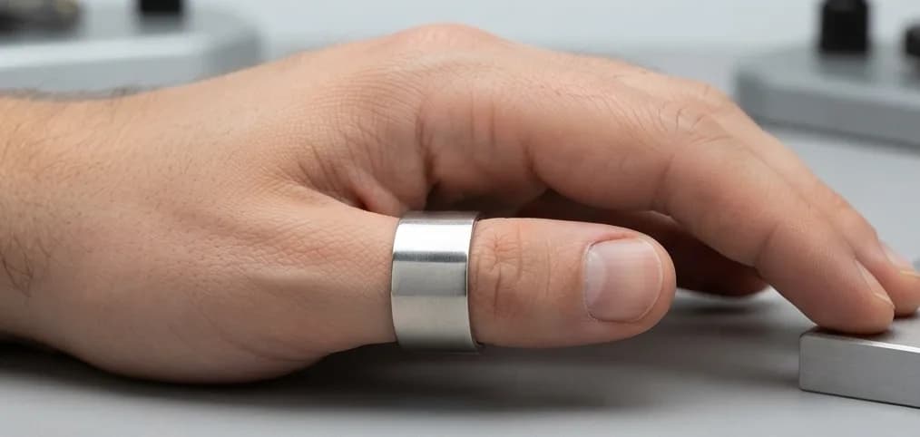 Bold Steel Band Ring 3