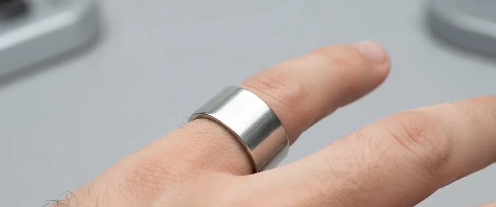 Bold Steel Band Ring 4