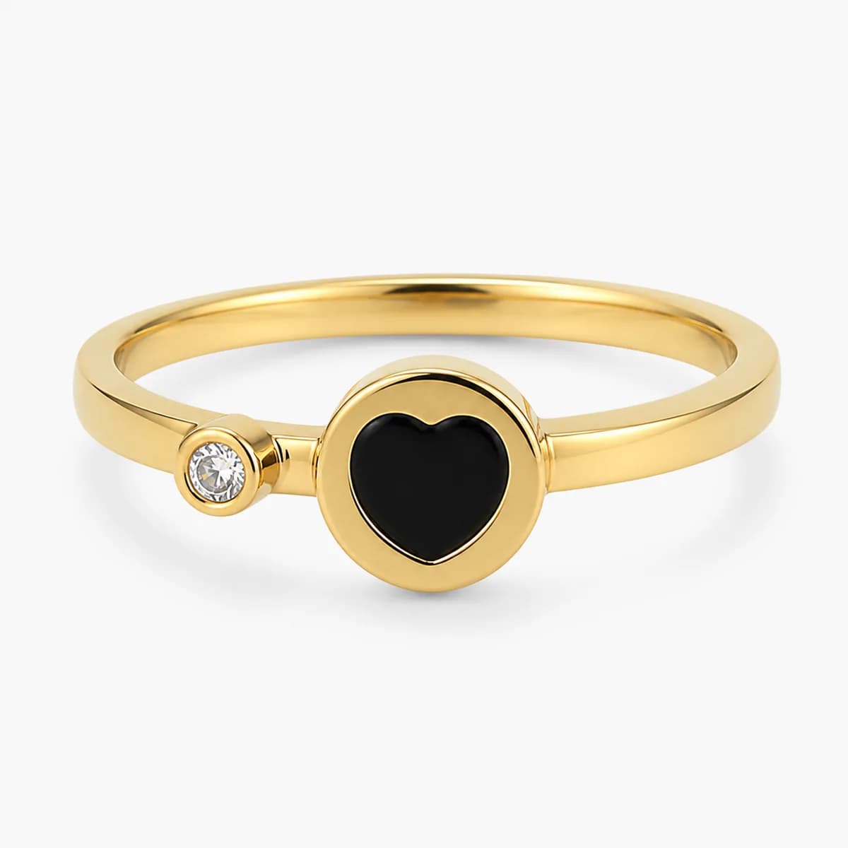 Elara Heart Crystal Band Ring