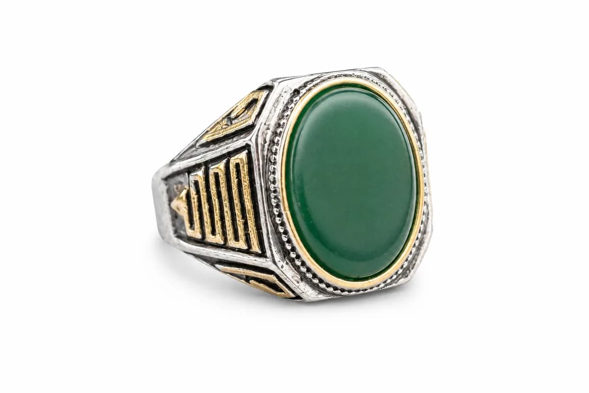 Everest Green Oval Ring 2