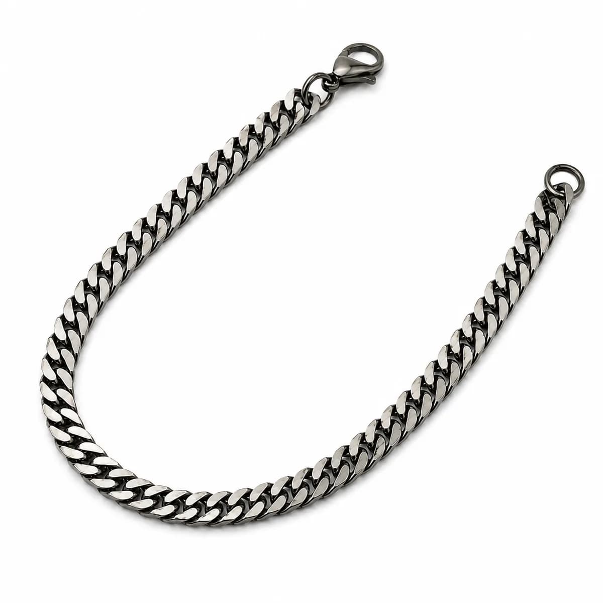 Graphite Curb Bracelet