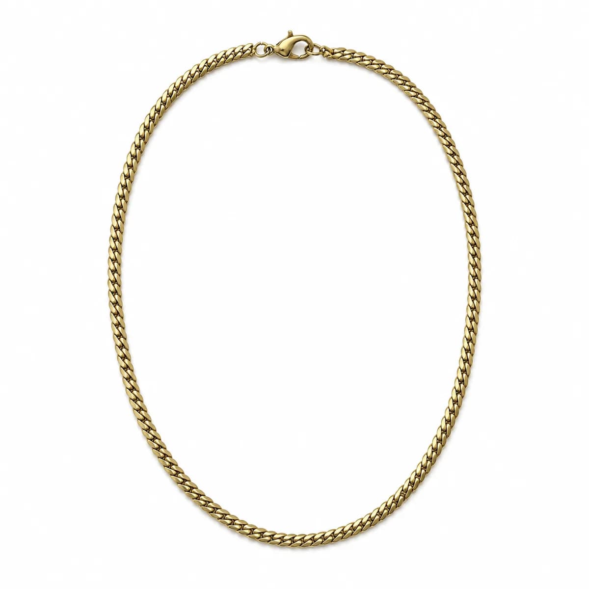 Halo Gold Curb Chain