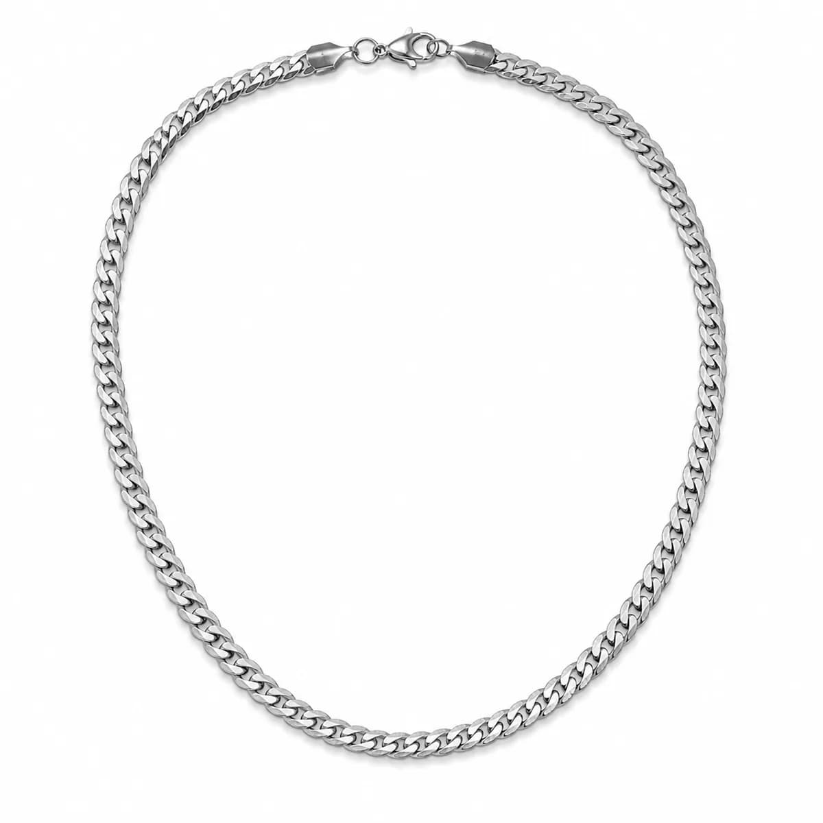 Halo Silver Curb Chain 1