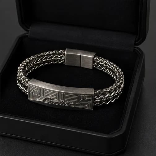 Heritage Silver ID Bracelet 4