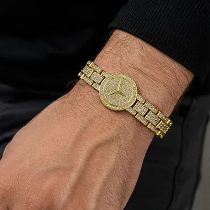 Iced Star Medallion Bracelet