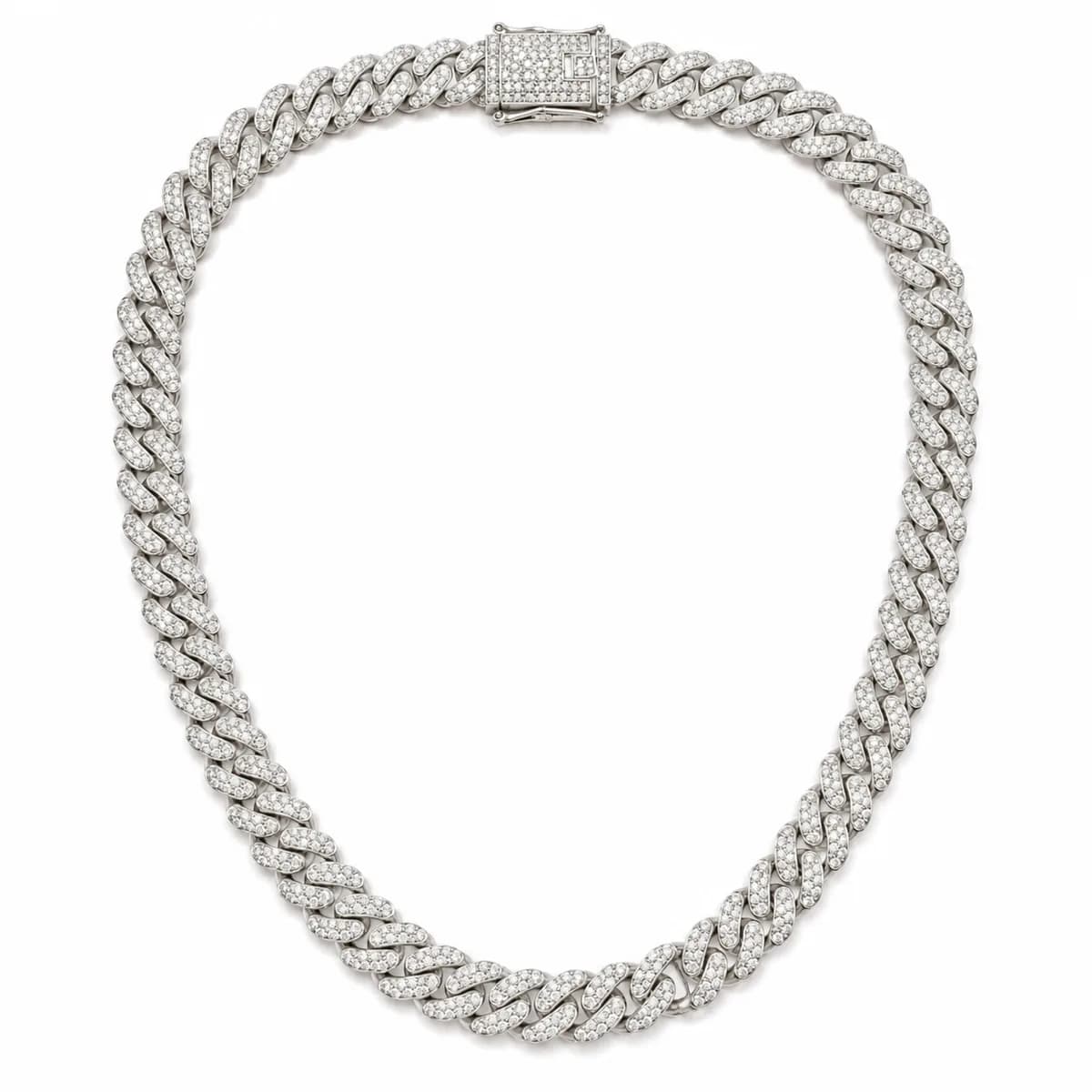 Imperial Iced Cuban Chain — White
