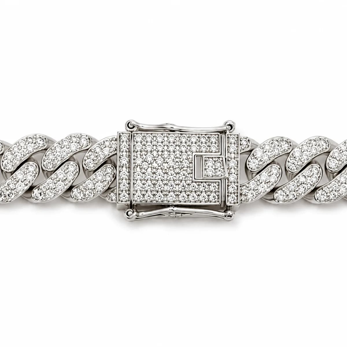 Imperial Iced Cuban Chain — White