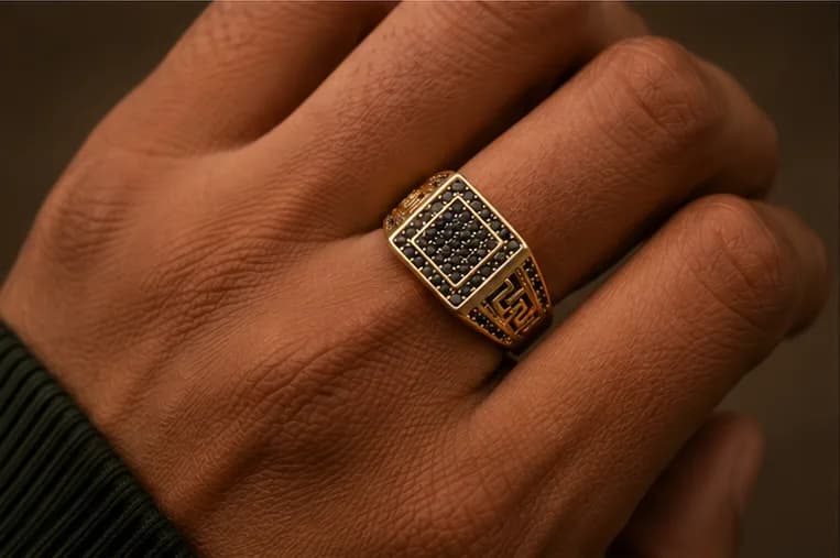 Imperial Pave Signet Ring 2