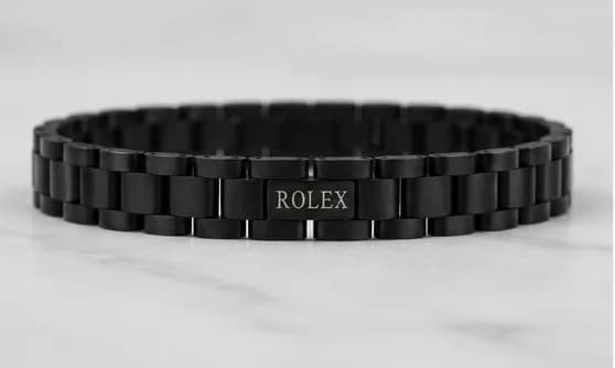 Midnight Crown Link Bracelet