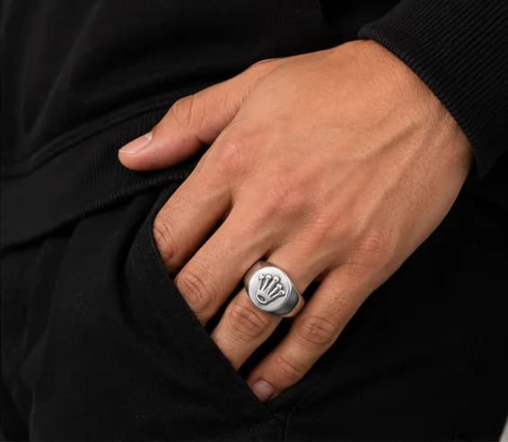 Monarch Crown Signet Ring 3