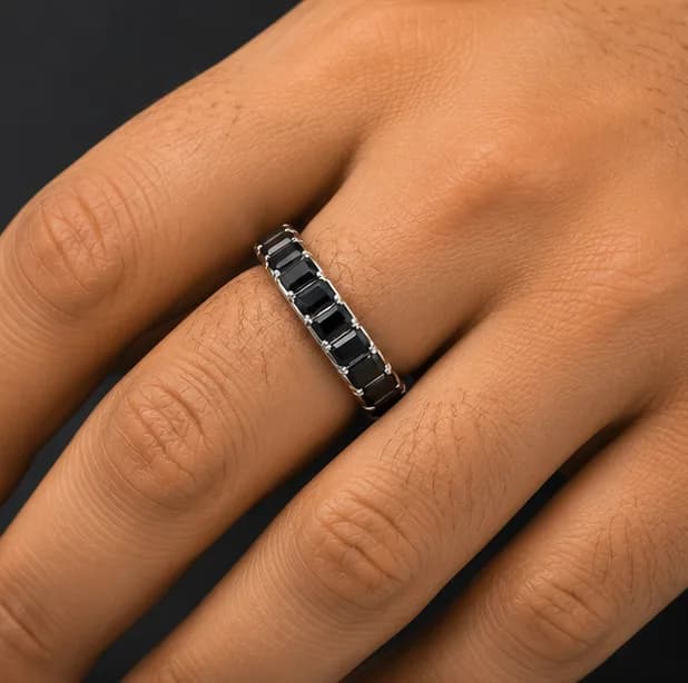 Obsidian Eternity Ring 2