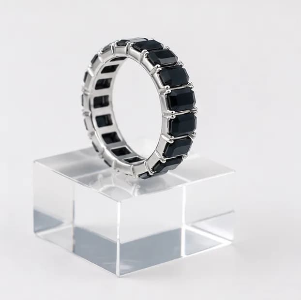 Obsidian Eternity Ring 3