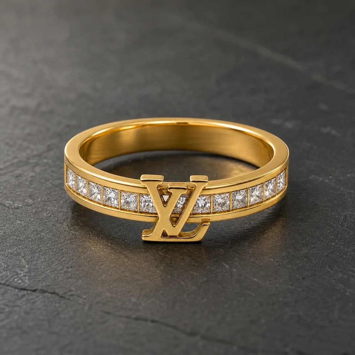 Odessa Pave Channel Band Ring