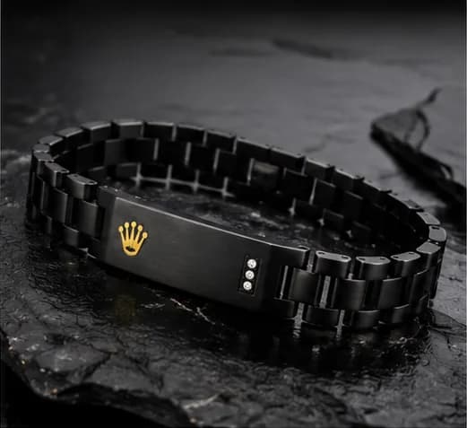 Onyx Crown ID Bracelet