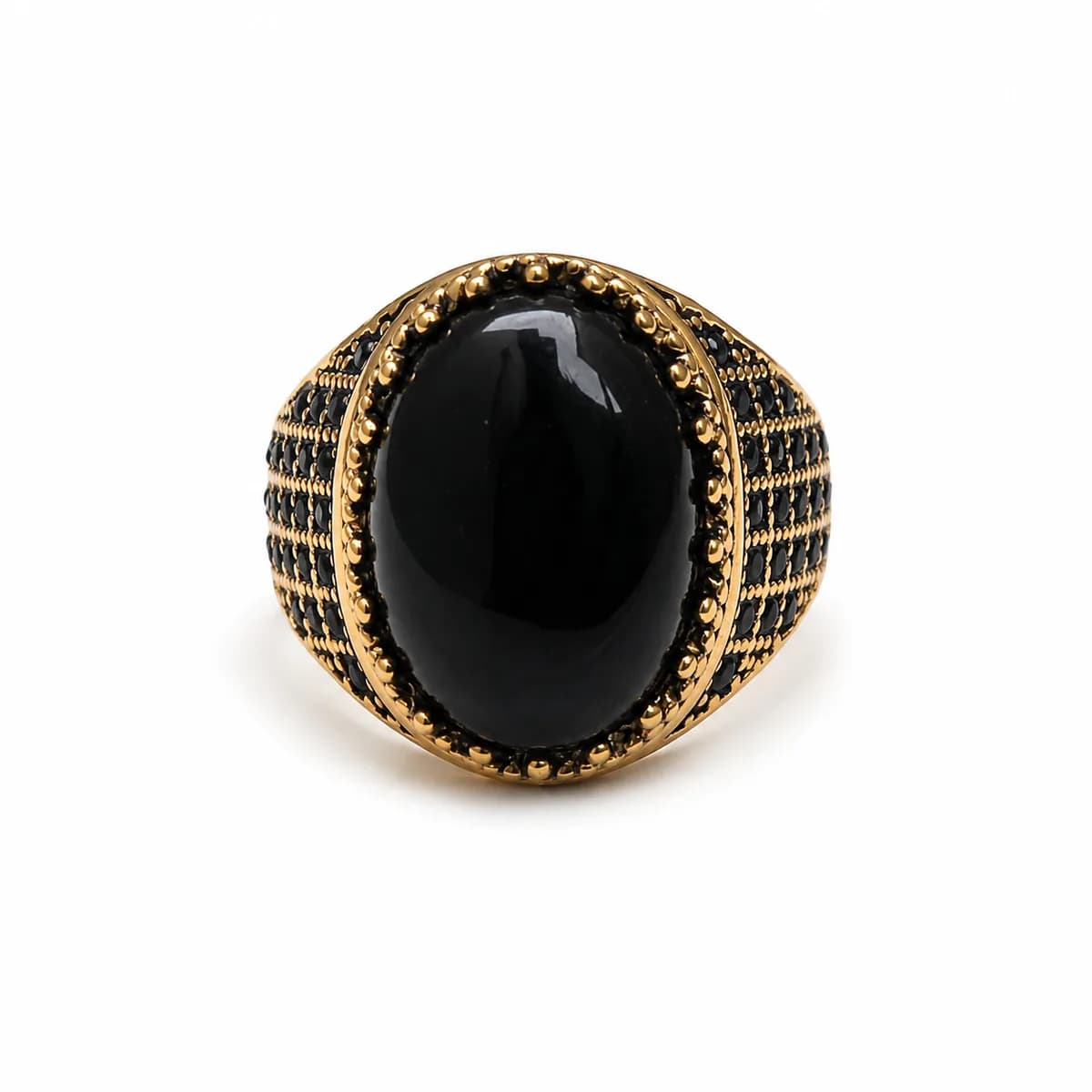 Onyx Dome Signet Ring