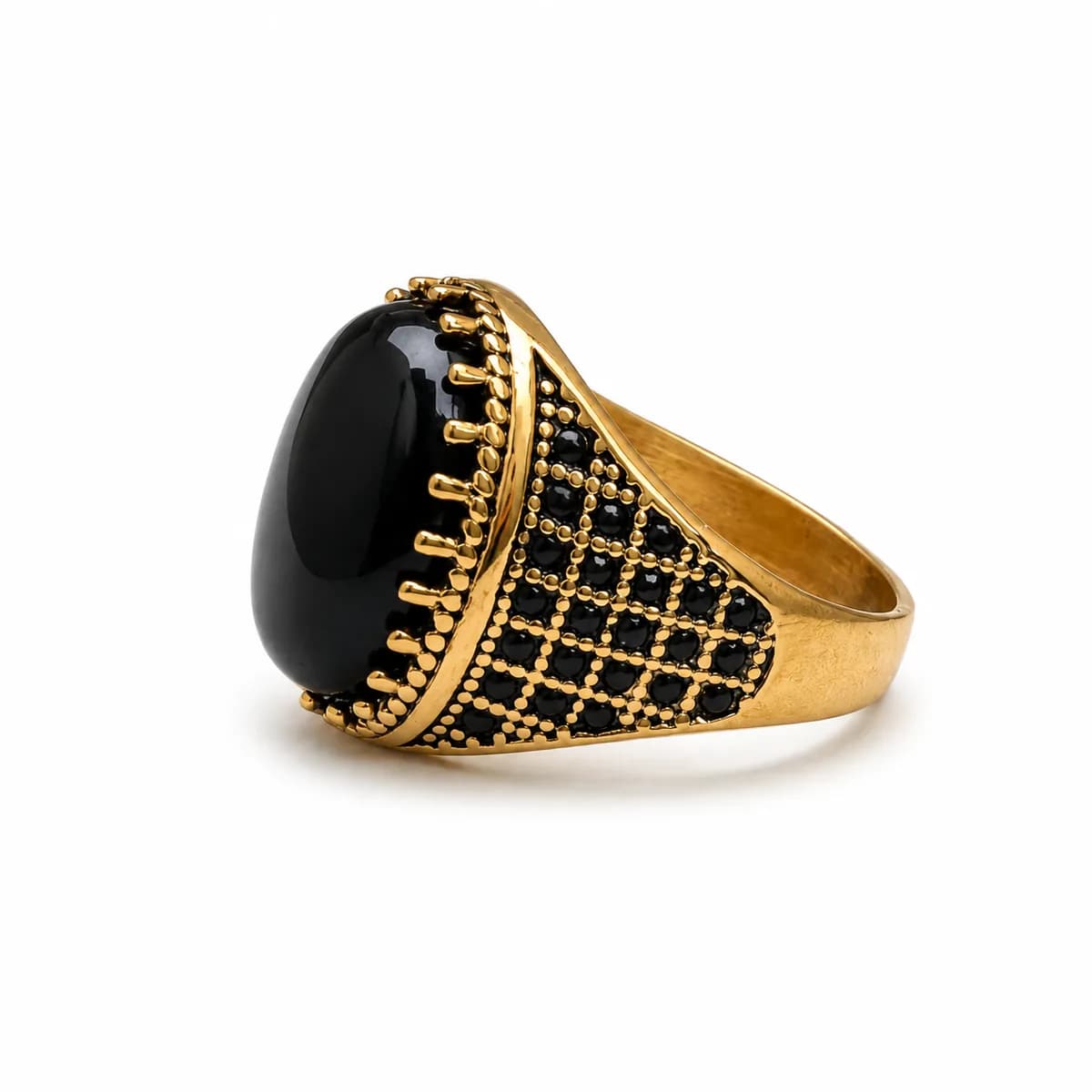 Onyx Dome Signet Ring