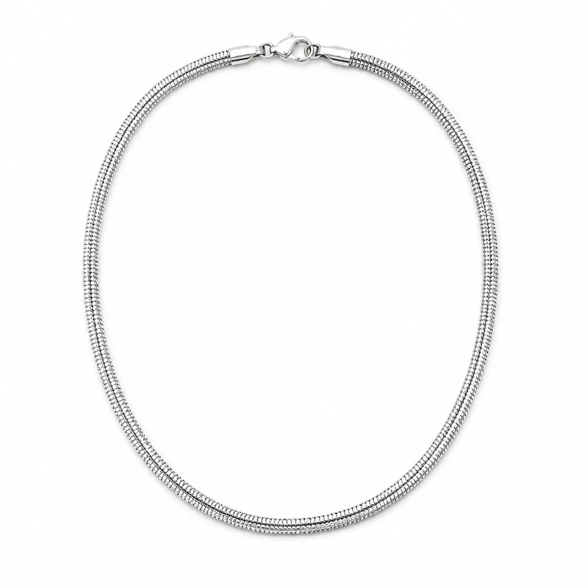Orbit Silver Snake Chain