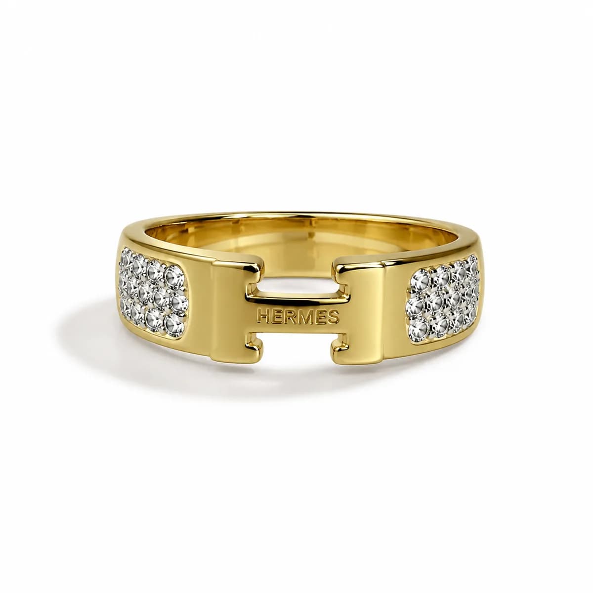 Priya Pave Link Statement Ring