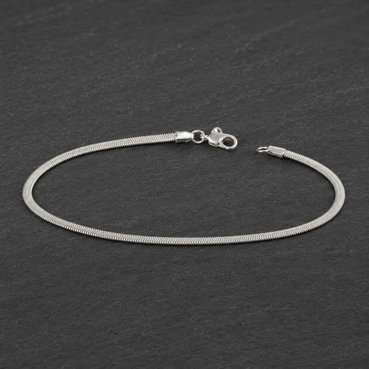 Silver Herringbone Bracelet