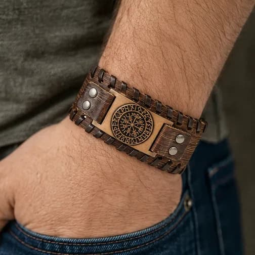 Viking Heritage Leather Cuff