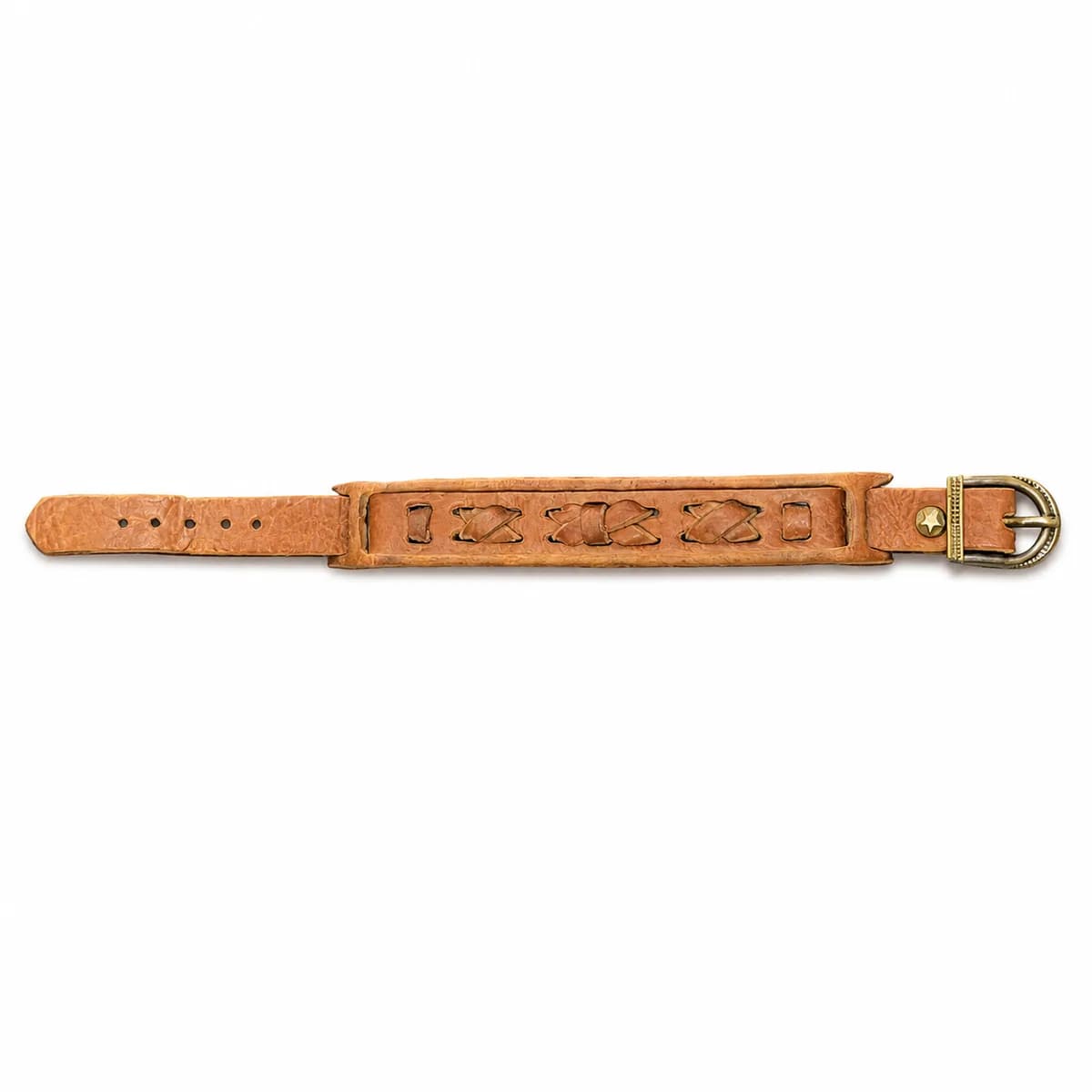 Woven Leather Cuff Bracelet 2
