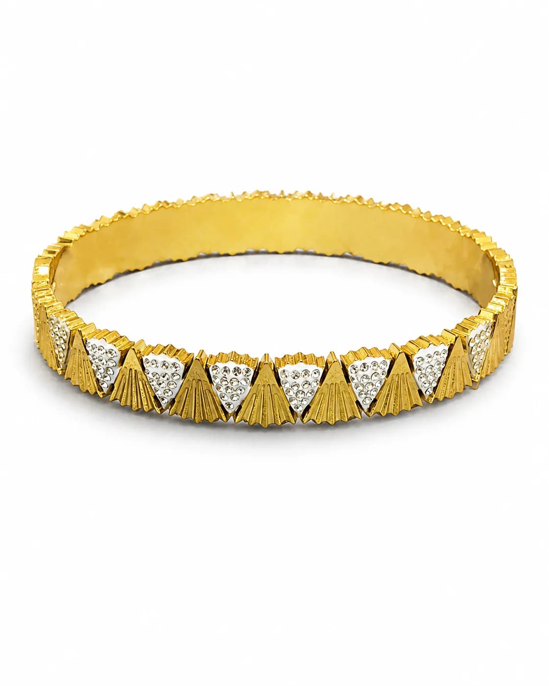 Radiant Crystal Fan Bangle