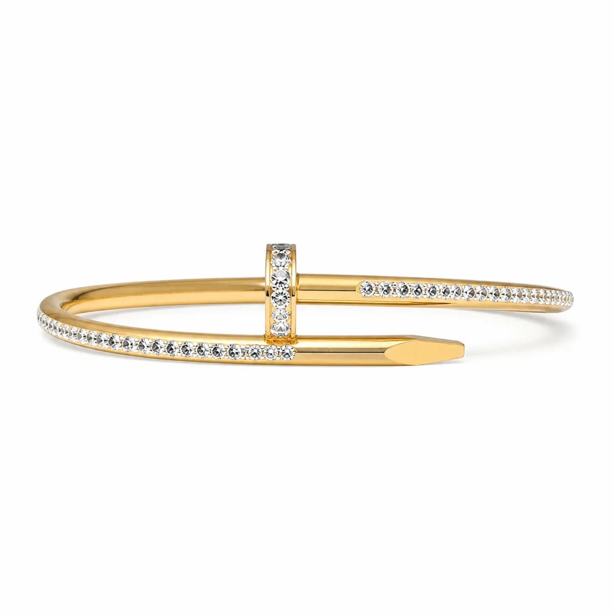 Radiant Crystal Nail Bangle