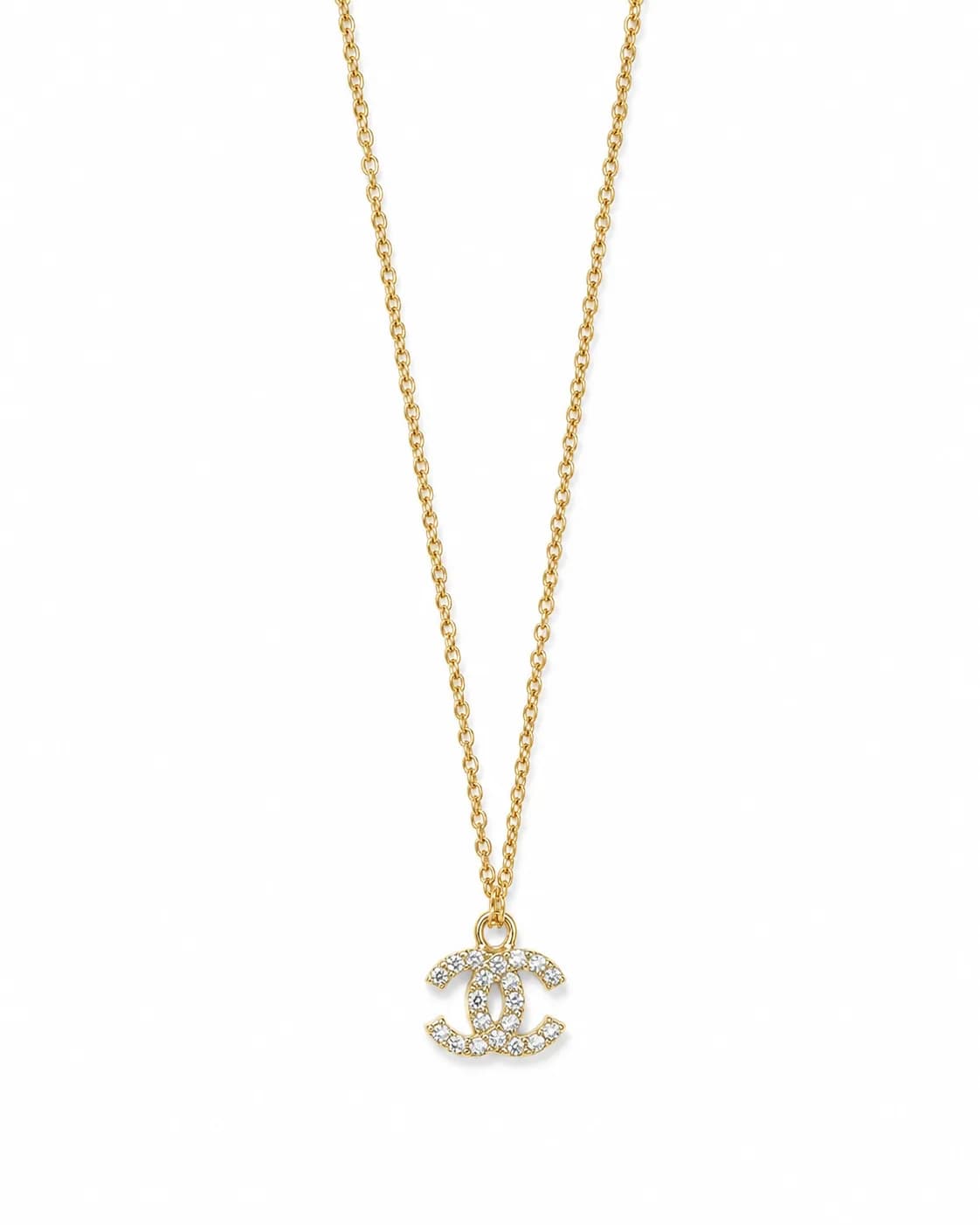 Monogram Pave Pendant Chain