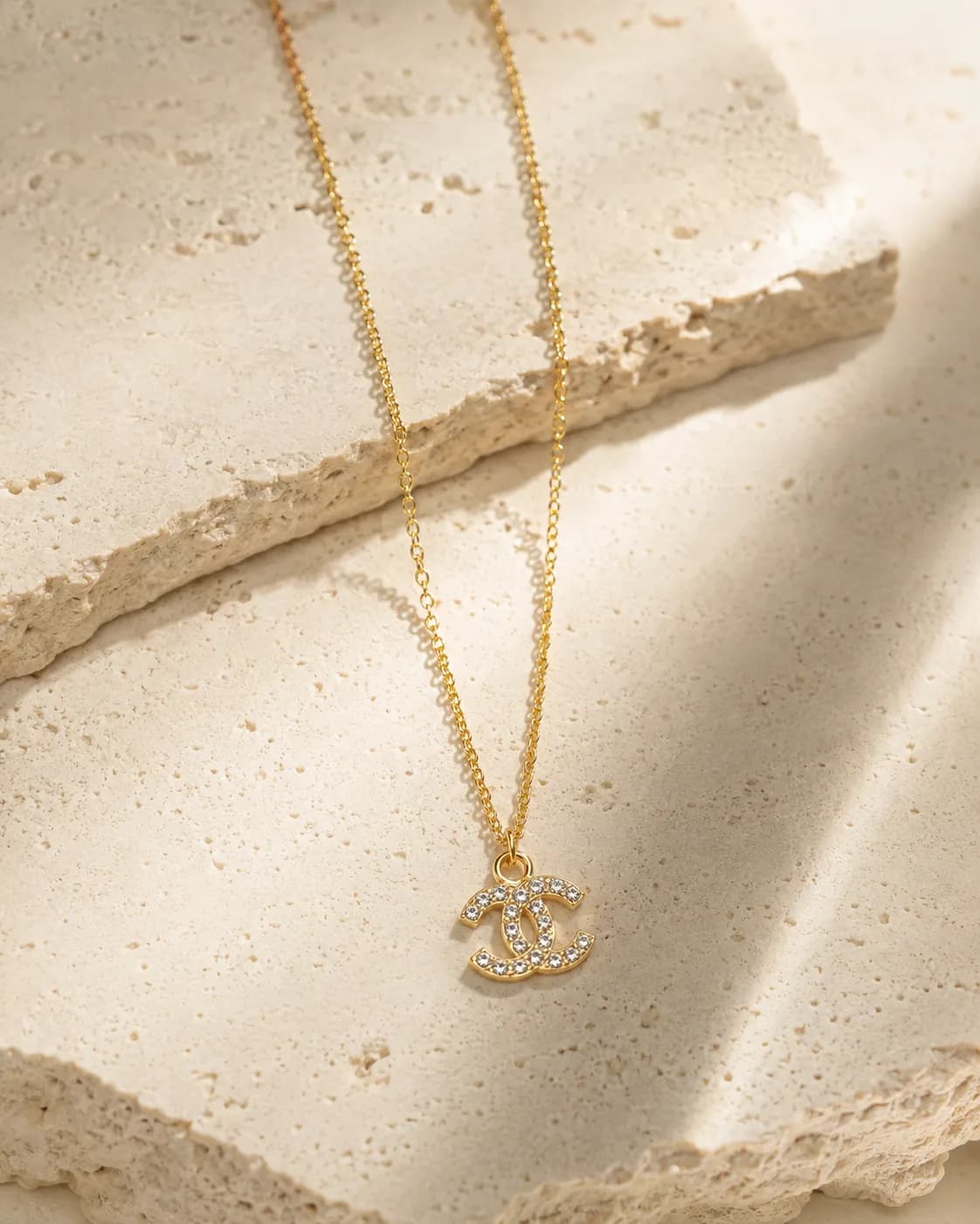 Monogram Pave Pendant Chain