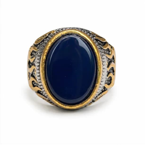 Ember Sapphire Signet Ring