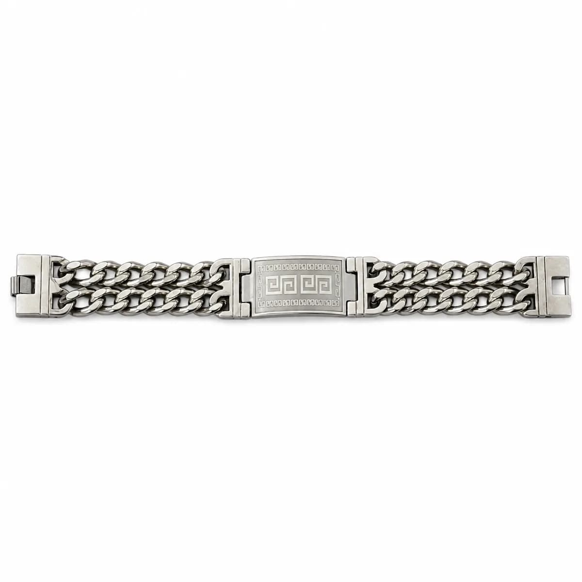 Greek Key ID Bracelet