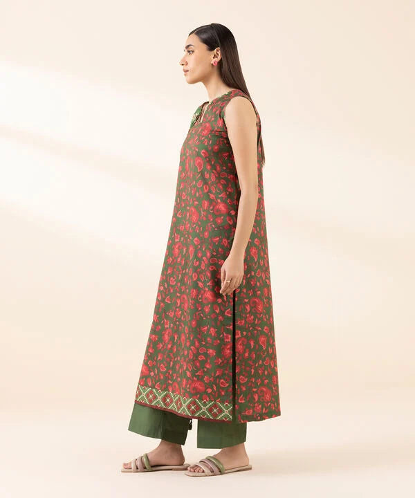 Unstitched Printed Lawn 3-Piece Suit