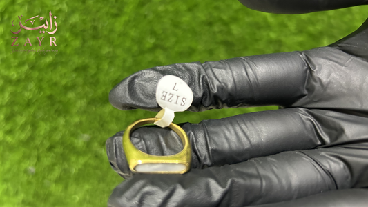 The ZAYR Ivory Horizon Signet Ring