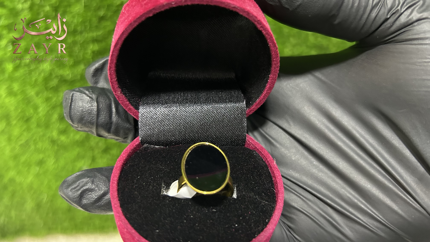 The ZAYR Midnight Onyx Oval