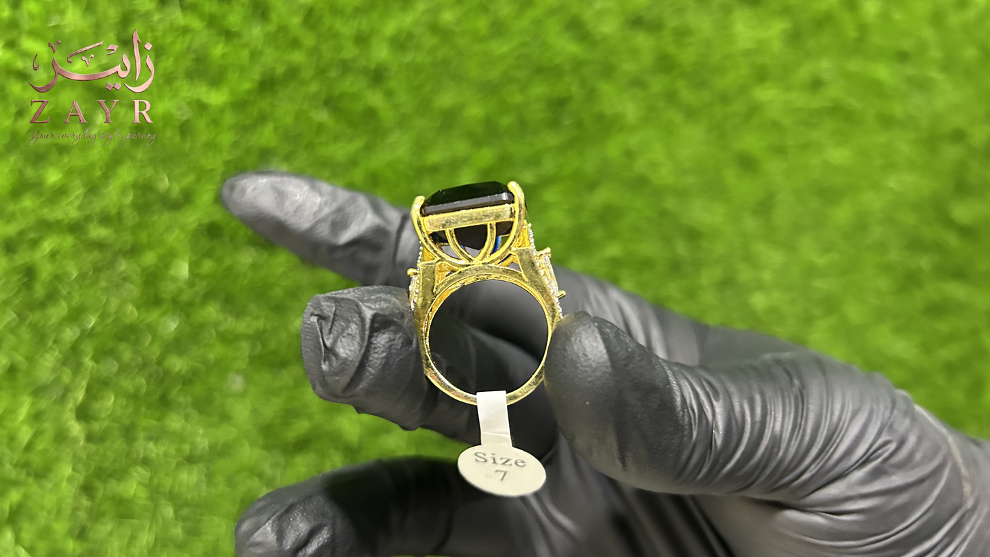 ZAYR Royal Sapphire Cushion-Cut Ring