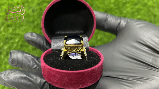 ZAYR Royal Sapphire Cushion-Cut Ring