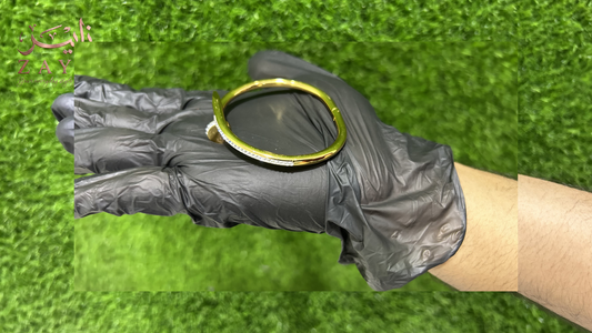 ZAYR Deluxe Gold Nail Cuff - Diamond-Strung Edition