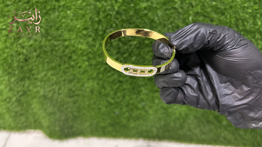 Luxury Oval Link Hinged Bracelet