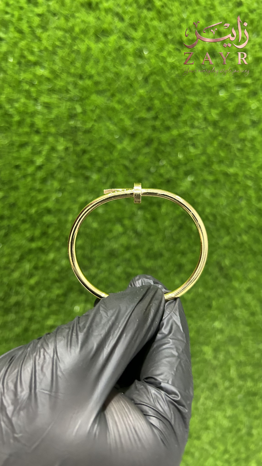Zayr Signature Gold Nail Bracelet