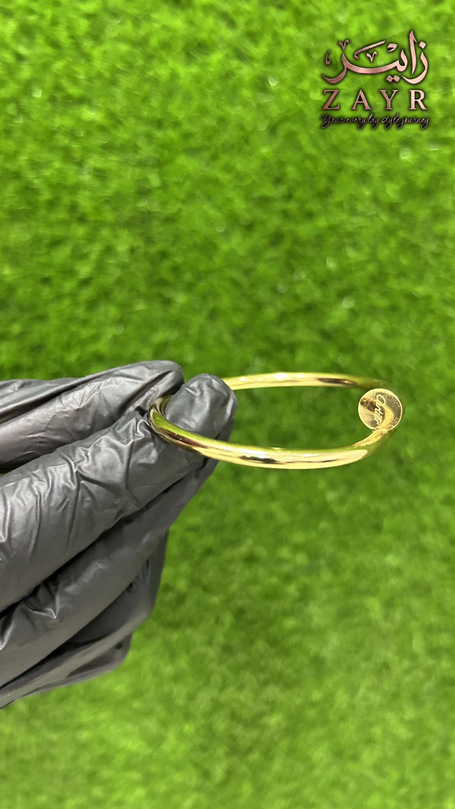 Elegant Gold-Plated T-Bar Bangle Bracelet
