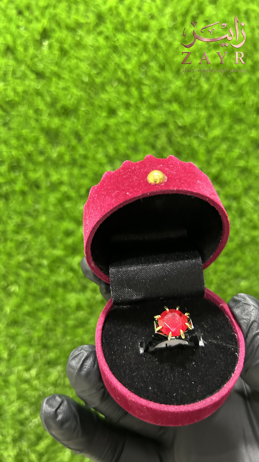Zayr Midnight Rose Radiant Ring for Women