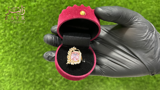 The ZAYR Rose Petal Emerald-Cut Ring