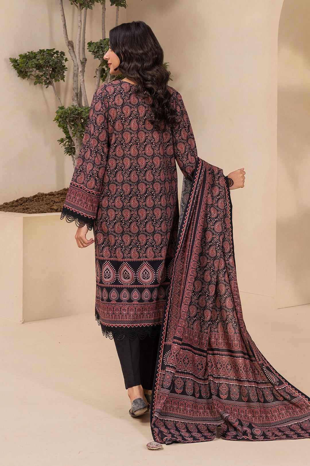 Embroidered Shirt, Shalwar & Dupatta 3-Piece Suit - 0639