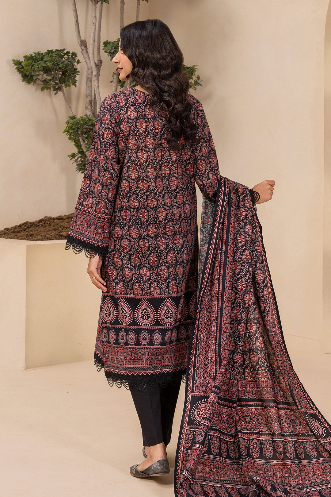 Embroidered Shirt, Shalwar & Dupatta 3-Piece Suit - 0639